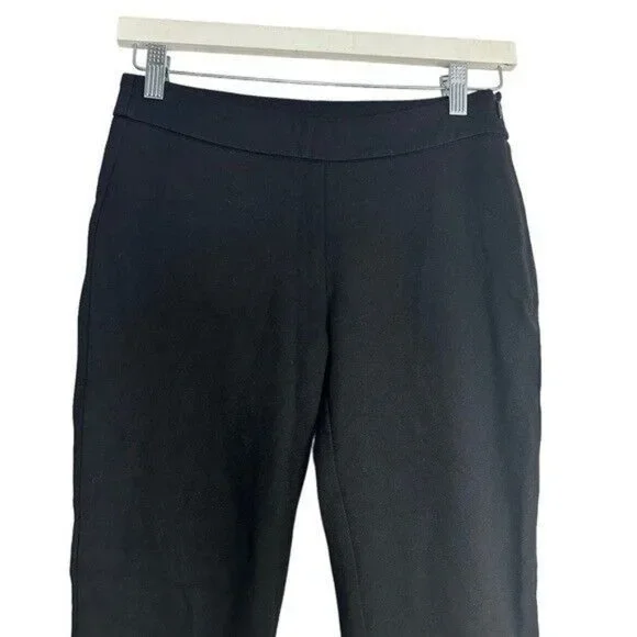 Cabi 3394 Kingston Cropped Black Trousers Pants Sz 2 Ponte Stretch Chelsea Chic - Picture 8 of 12